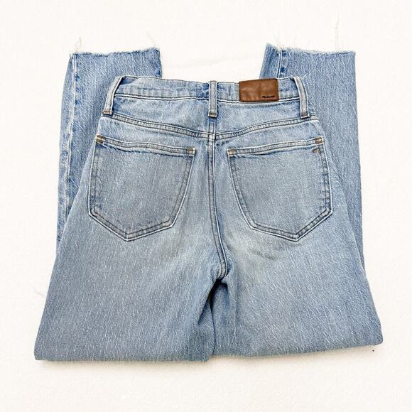 Madewell The Perfect Vintage Denim Jeans Raw Hem Size 24 - Picture 7 of 8